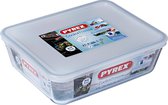 Pyrex Cooking & Storage All in One - Avec couvercle - Verre borosilicate - 25 x 20 cm - 2,6 l