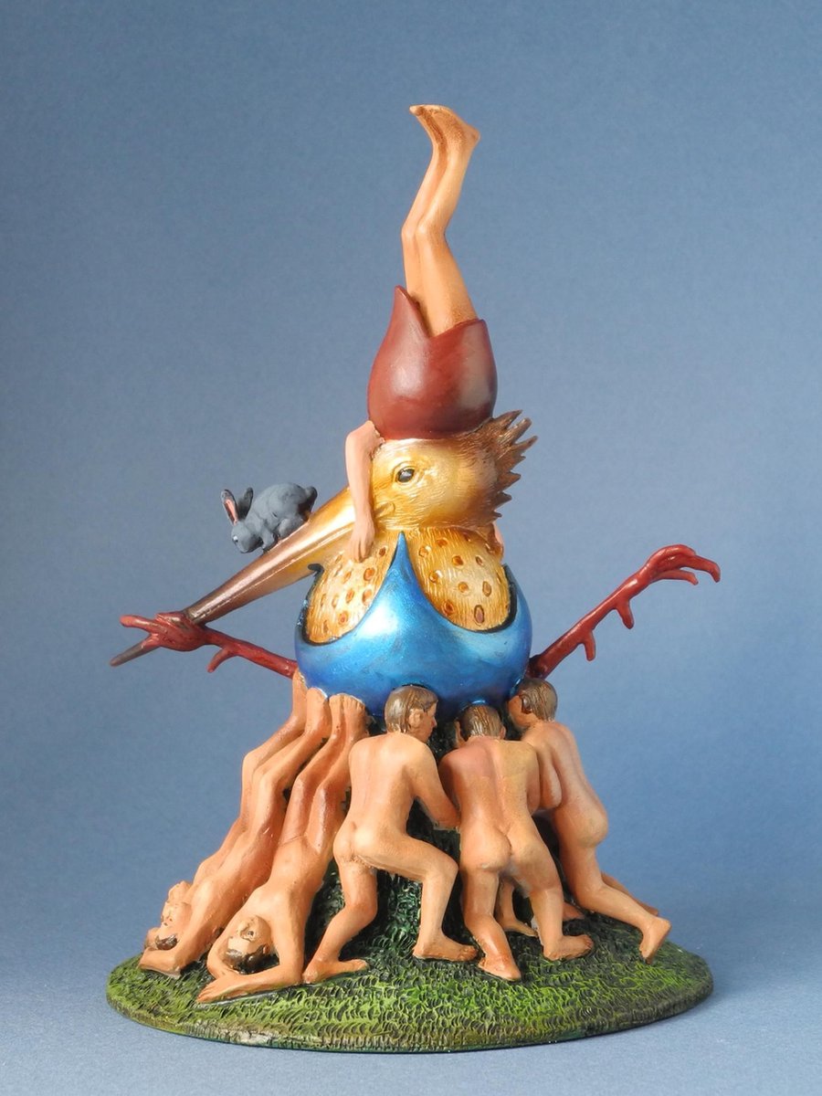 Bird in blue egg