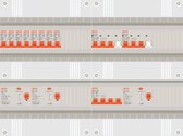 3 fase groepenkast met 8 licht groepen en 2 krachtgroepen