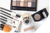 Sticker Muursticker Flat lay Beauty - Coffret Maquillage - 120x80 cm - film adhésif autocollant - sticker mural repositionnable