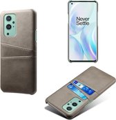 Dual Card Back Cover - OnePlus 9 Pro Hoesje - Grijs