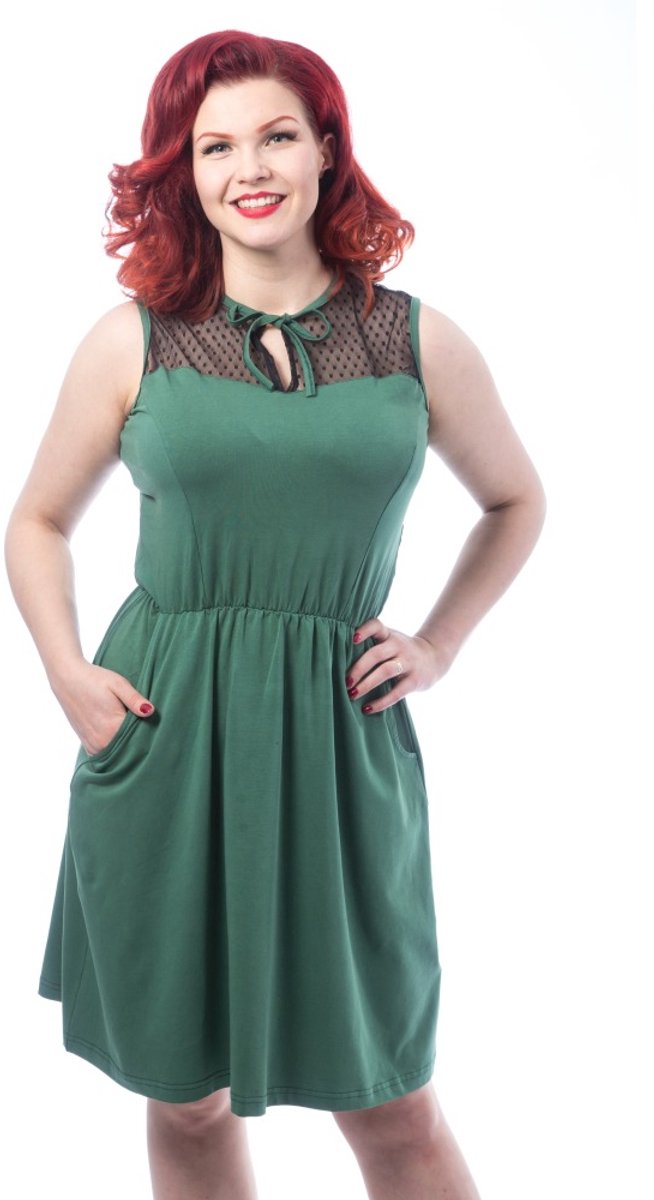 Rockabella - AVALON Korte jurk - L - Groen