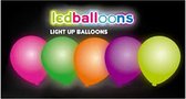 Neon ballonnen met LED-verlichting 5 stuks - .