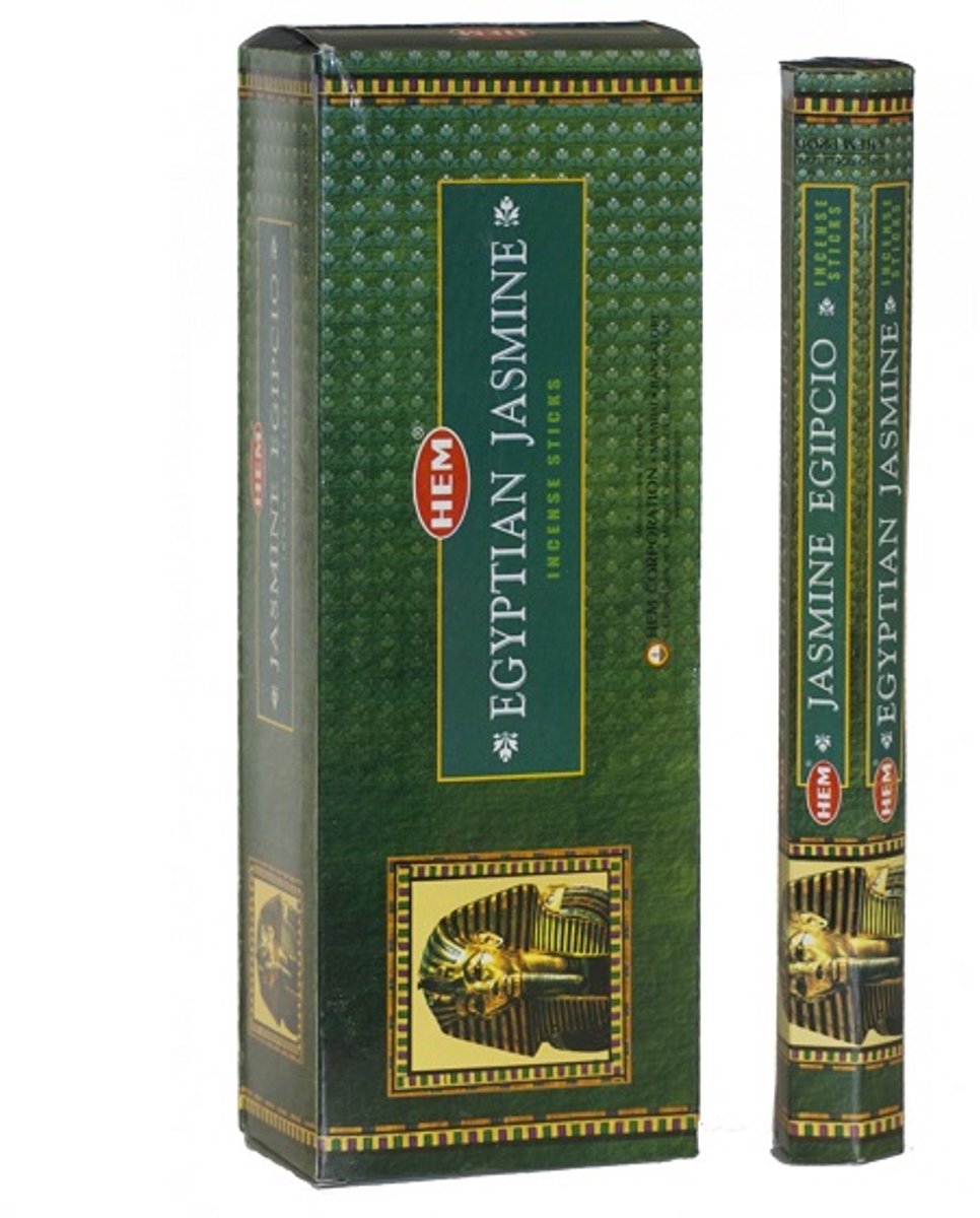 HEM Wierook - Egyptian Jasmine - Slof (6 pakjes/120 stokjes) Transparant