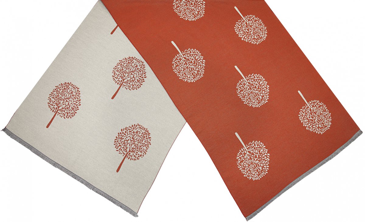 Cwi Sjaal - Dames - 180 X 63 Cm - Oranje/beige