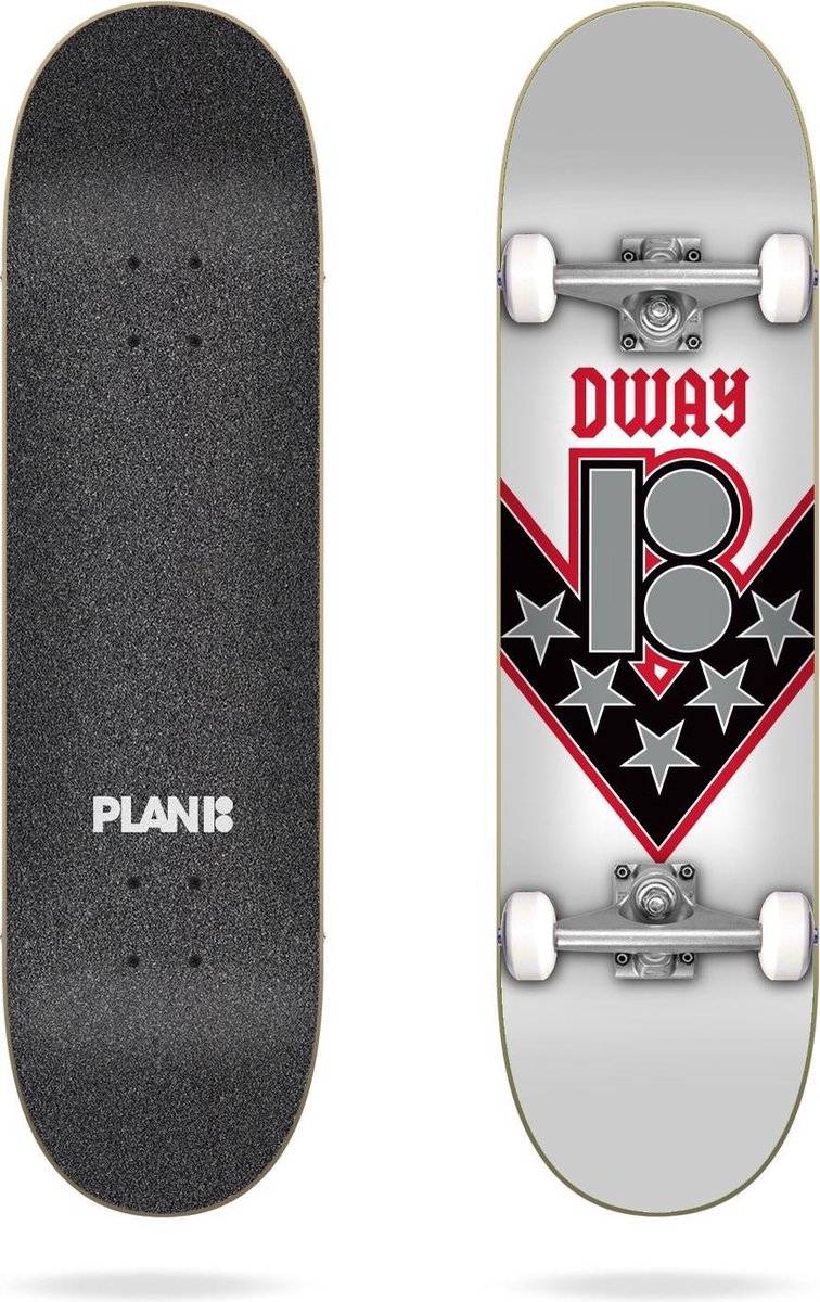 Plan B Danny Way One Offs 8.125´´ Skateboard Zilver 31.85 Inches