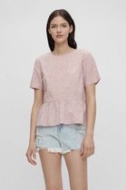 Pieces T-shirt Pctrine Ss Top Bc 17113985 Sheer Lilac/flowers Dames Maat - M