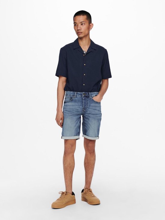 ONLY & SONS ONSPLY JOG MB 8584 PIM DNM SHORTS NOOS Heren Broek - Maat L - ONLY & SONS