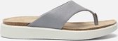 Ecco Corksphere slippers zilver - Maat 39