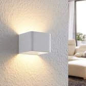 Arcchio - LED wandlamp - 1licht - aluminium, ijzer - H: 8 cm - wit - Inclusief lichtbron