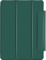 Shop4 - iPad Pro 12.9 (2020) Hoes - Magnetische Smart Cover Donker Groen