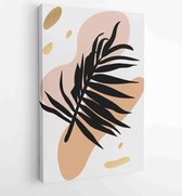 Botanical and gold abstract wall arts vector collection. 1 - Moderne schilderijen – Vertical – 1877836591 - 50*40 Vertical