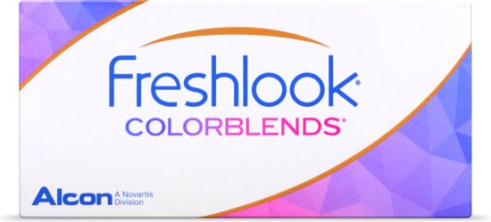 +0.25 - FreshLook® COLORBLENDS® Brilliant Blue - 2 pack - Maandlenzen - Kleurlenzen - Brilliant Blue