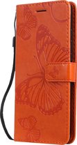 Xiaomi Mi 9T Pro Hoesje - Mobigear - Butterfly Serie - Kunstlederen Bookcase - Oranje - Hoesje Geschikt Voor Xiaomi Mi 9T Pro