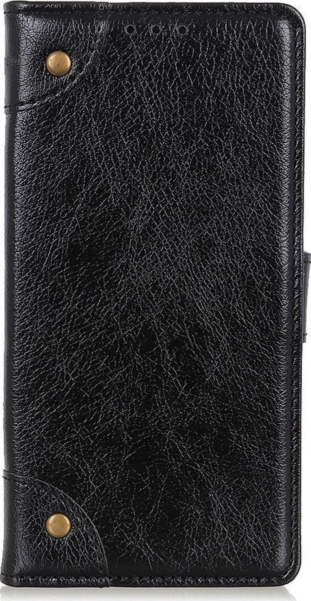 Mobigear Telefoonhoesje geschikt voor Xiaomi Redmi 9T Hoesje | Mobigear Ranch Bookcase Portemonnee | Pasjeshouder voor 3 Pasjes | Telefoonhoesje voor Pinpas / OV Kaart / Rijbewijs - Zwart