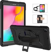 Samsung Galaxy Tab A 8.0 (2019) Hoes - Mobigear - Shockproof Serie - Hard Kunststof Backcover - Zwart - Hoes Geschikt Voor Samsung Galaxy Tab A 8.0 (2019)