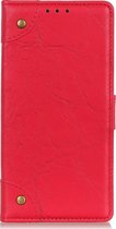 Mobigear Ranch Bookcase Hoesje - Geschikt voor Xiaomi Mi Note 10 - Rood