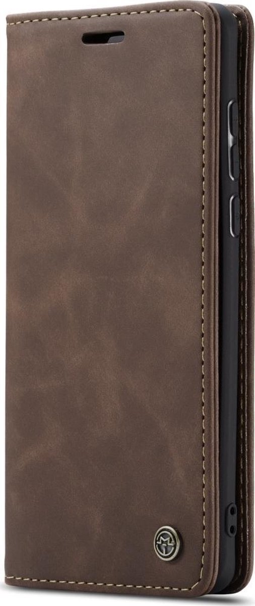 Caseme Telefoonhoesje geschikt voor Samsung Galaxy A71 Hoesje | Caseme 013 Bookcase Portemonnee | Pasjeshouder voor 2 Pasjes | Telefoonhoesje voor Pinpas / OV Kaart / Rijbewijs - Bruin