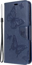 Xiaomi Redmi 8A Hoesje - Mobigear - Butterfly Serie - Kunstlederen Bookcase - Blauw - Hoesje Geschikt Voor Xiaomi Redmi 8A