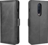 OnePlus 8 Hoesje - Mobigear - Slim Magnet Serie - Kunstlederen Bookcase - Zwart - Hoesje Geschikt Voor OnePlus 8