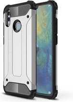 Huawei P Smart (2019) Hoesje - Mobigear - Outdoor Serie - Hard Kunststof Backcover - Zilver - Hoesje Geschikt Voor Huawei P Smart (2019)