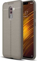 Mobigear Luxury TPU Backcover Hoesje - Geschikt voor Xiaomi Pocophone F1 - Grijs