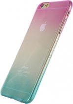 Apple iPhone 6/6s Plus Hoesje - Xccess - Thin Serie - TPU Backcover - Blauw / Roze - Hoesje Geschikt Voor Apple iPhone 6/6s Plus