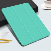 Apple iPad Pro 12.9 (2018) Hoes - Mobigear - Tri-Fold Serie - Kunstlederen Bookcase - Turquoise - Hoes Geschikt Voor Apple iPad Pro 12.9 (2018)