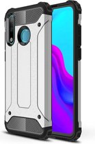 Huawei P30 Lite Hoesje - Mobigear - Outdoor Serie - Hard Kunststof Backcover - Zilver - Hoesje Geschikt Voor Huawei P30 Lite