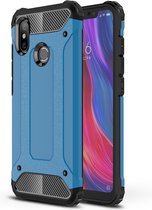 Mobigear Outdoor Hardcase Hoesje - Geschikt voor Xiaomi Mi 8 - Blauw