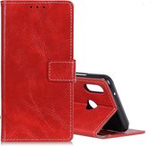 Xiaomi Redmi 7 Hoesje - Mobigear - Basic Serie - Kunstlederen Bookcase - Rood - Hoesje Geschikt Voor Xiaomi Redmi 7