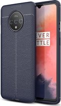 Mobigear Luxury TPU Backcover Hoesje - Geschikt voor OnePlus 7T - Marineblauw