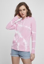 Urban Classics - Tie Dye Hoodie/trui - XS - Roze