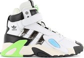 adidas x SANKUANZ - Streetball Forum Mid - Heren Sneakers Basketbalschoenen Schoenen Wit FY4721 - Maat EU 42 2/3 UK 8.5