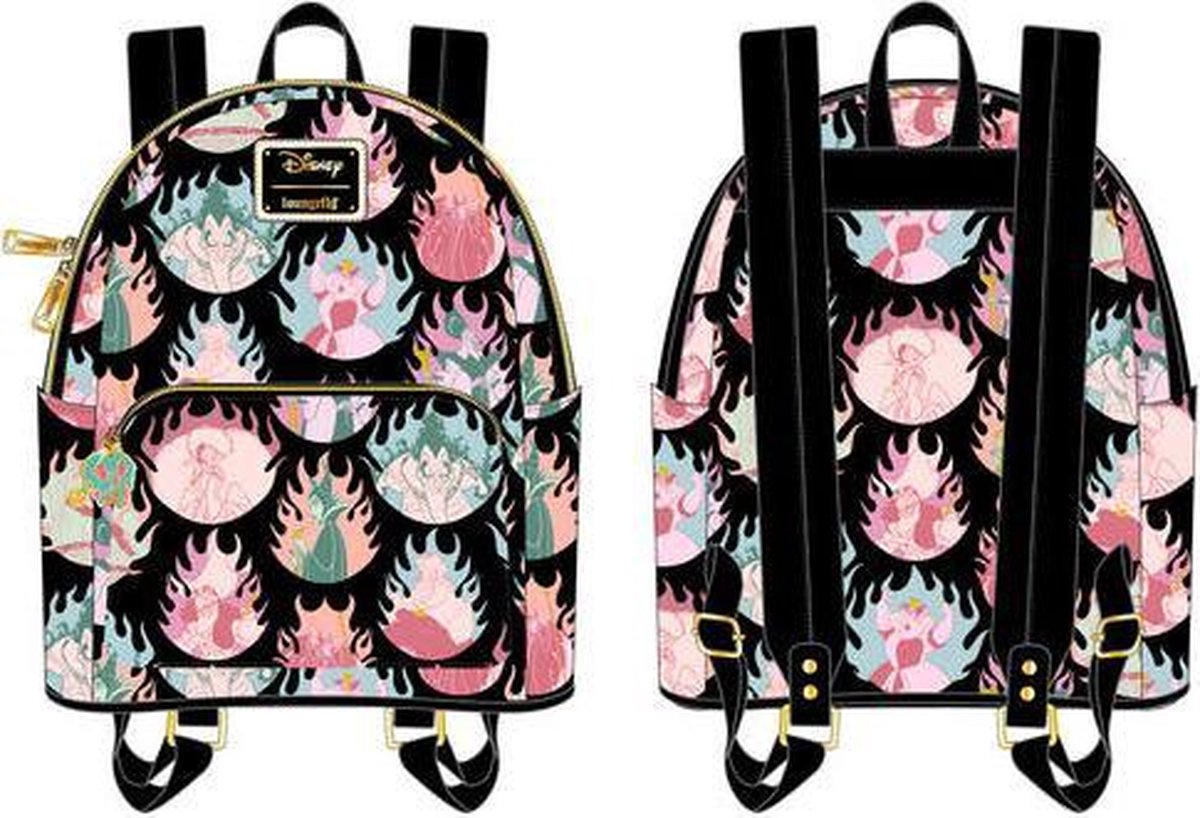 Disney - Villains Pastel Flames Mini Backpack