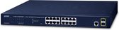 PLANET GS-4210-16T2S netwerk-switch Managed L2/L4 Gigabit Ethernet (10/100/1000) 1U Blauw