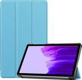 Case2go - Hoes voor de Samsung Galaxy Tab A7 Lite (2021) - Tri-Fold Book Case - Licht Blauw