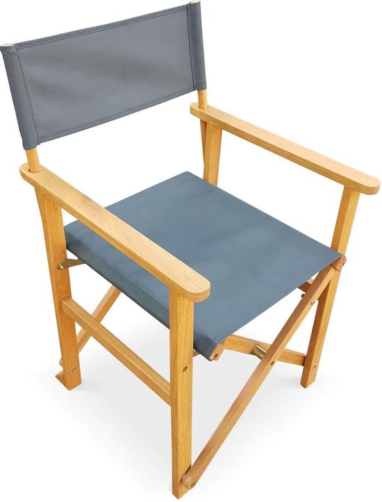 Uittreksel Krankzinnigheid Commissie Set van 2 regisseurstoelen, opvouwbaar, met armleuningen, BANDERAS, van FSC  eucalyptus... | bol.com