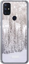 6F hoesje - geschikt voor OnePlus Nord N10 5G -  Transparant TPU Case - Snowy #ffffff