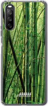 6F hoesje - geschikt voor Sony Xperia 10 III -  Transparant TPU Case - Bamboo #ffffff