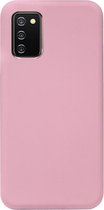 - ADEL Siliconen Back Cover Softcase Hoesje Geschikt voor Samsung Galaxy A02s - Roze