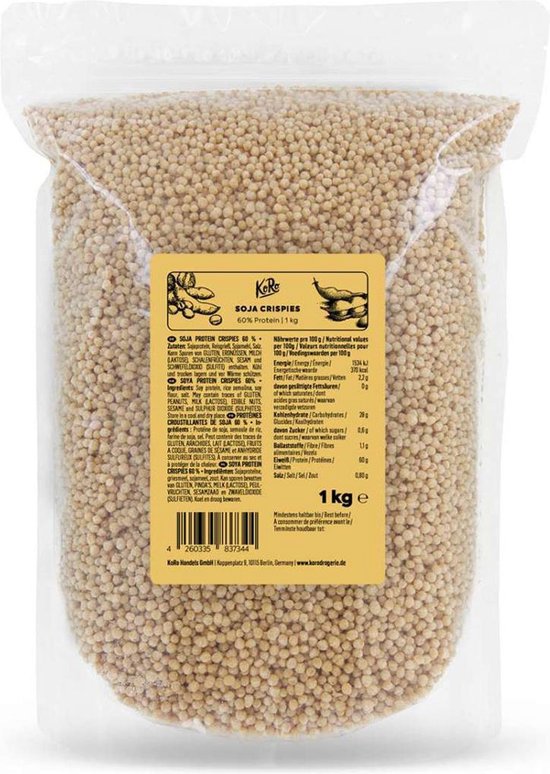 KoRo | Croustillants de soja protéinés 60% | 1 kg