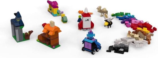 LEGO 11009 Classic Briques et lumières - Jouets de Construction Loisirs  Créatifs, Théâtre d’Ombres pour Enfants de 5 Ans et +
