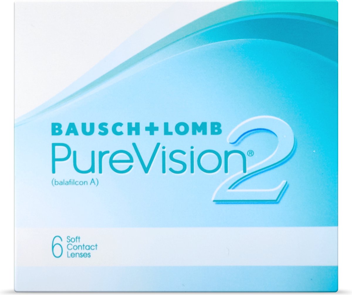 -12,00 PureVision 2 HD - 6 pack - Maandlenzen - Contactlenzen