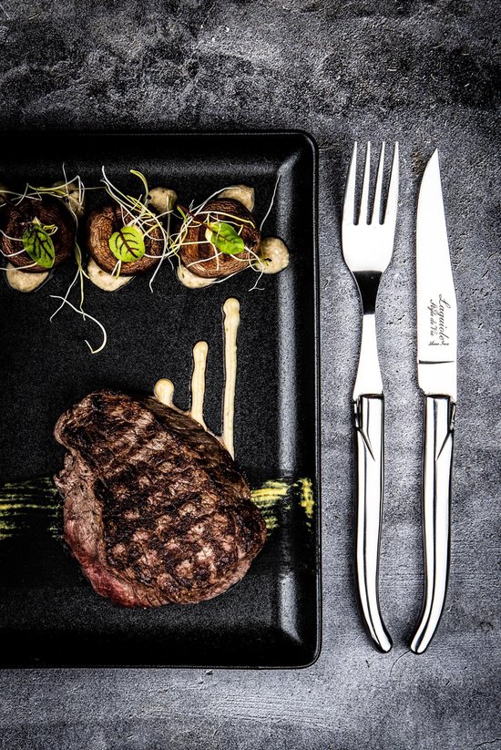Laguiole Style de Vie Steakmessen Luxury Line - 6-delig - RVS - Laguiole Style de Vie