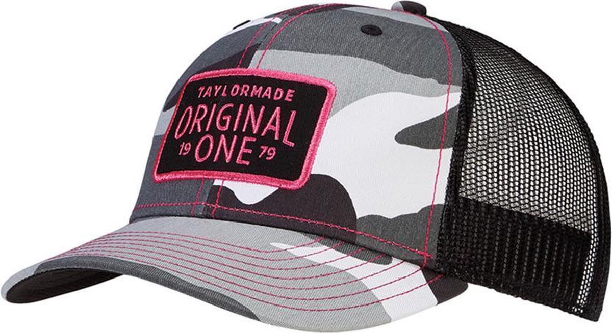 TaylorMade Original One Trucker Golf Cap - Camo Zwart Roze