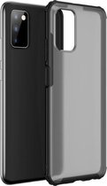Voor Samsung Galaxy A03s EU-versie Vierhoekige schokbestendige TPU + pc-beschermhoes (zwart)