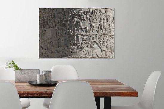 Colonne Trajane de l'Empire romain 90x60 cm - Tirage photo sur toile (Décoration murale salon / chambre)
