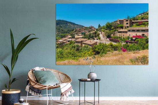 Peintures sur Toile - Village à Majorque - 150x100 cm - Décoration murale
