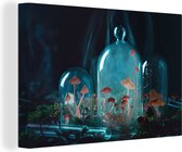 Tableau sur toile Champignons en dôme - 150x100 cm - Décoration murale